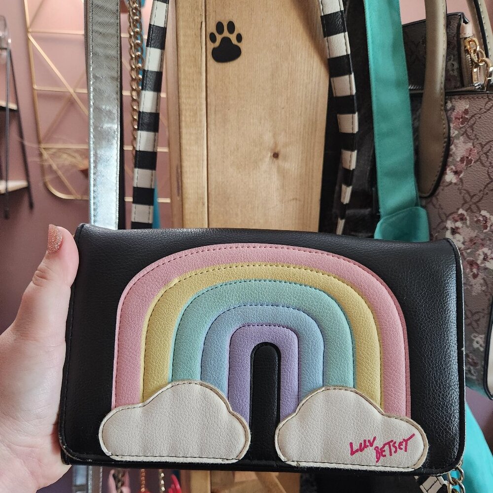 Betsey Johnson Rainbow cross body